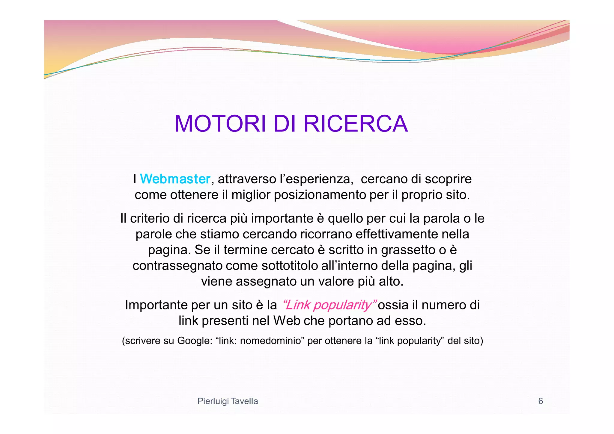 Motori Di Ricerca
