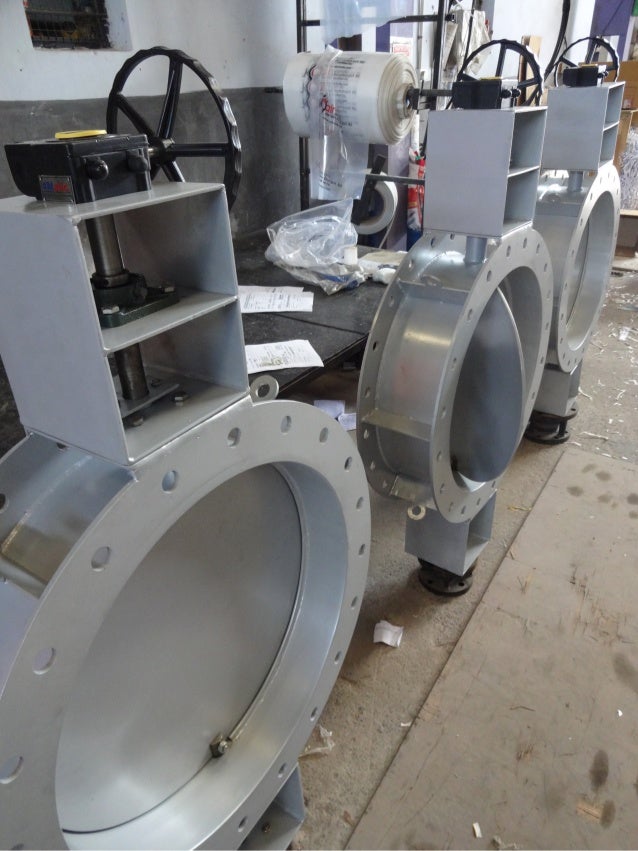 Actuator and Gear Operated Spherical Damper Valves