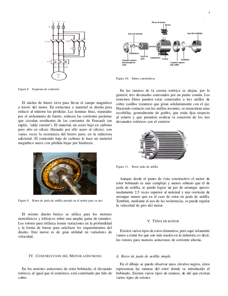 Motor jcon rotor jaula de ardilla