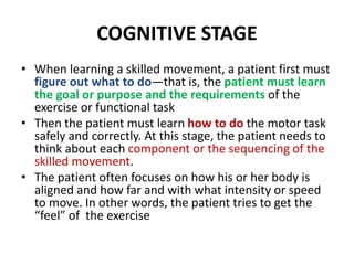 Motor learning | PPTX