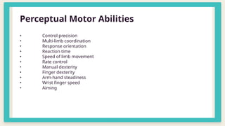 Introduction to Motor Learning and Control | PPTX