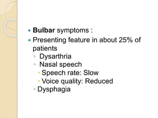 Motor Neuron Disease and PT Mx | PPTX