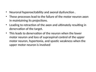 Motor Neuron Disease and its type with brief about ALS | PPTX