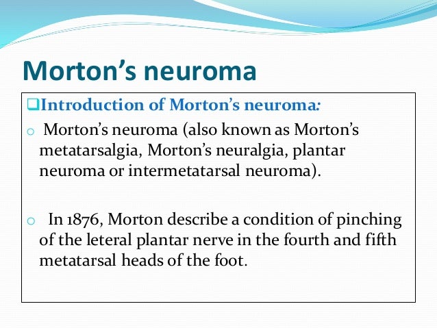 Motorn's neuroma