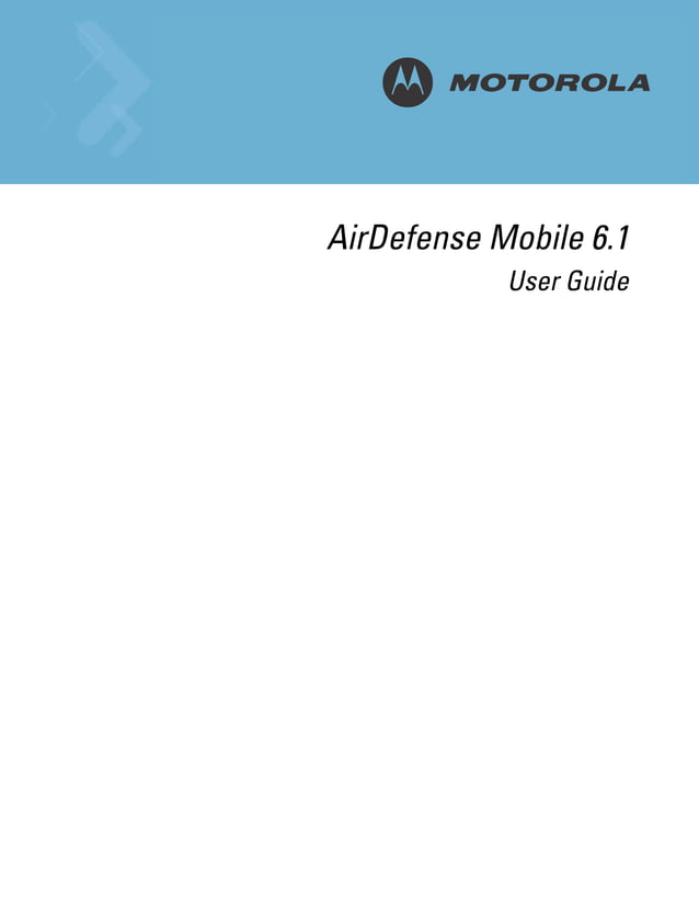 Motorola air defense mobile 6.1 user guide | PDF | Operating Systems ...