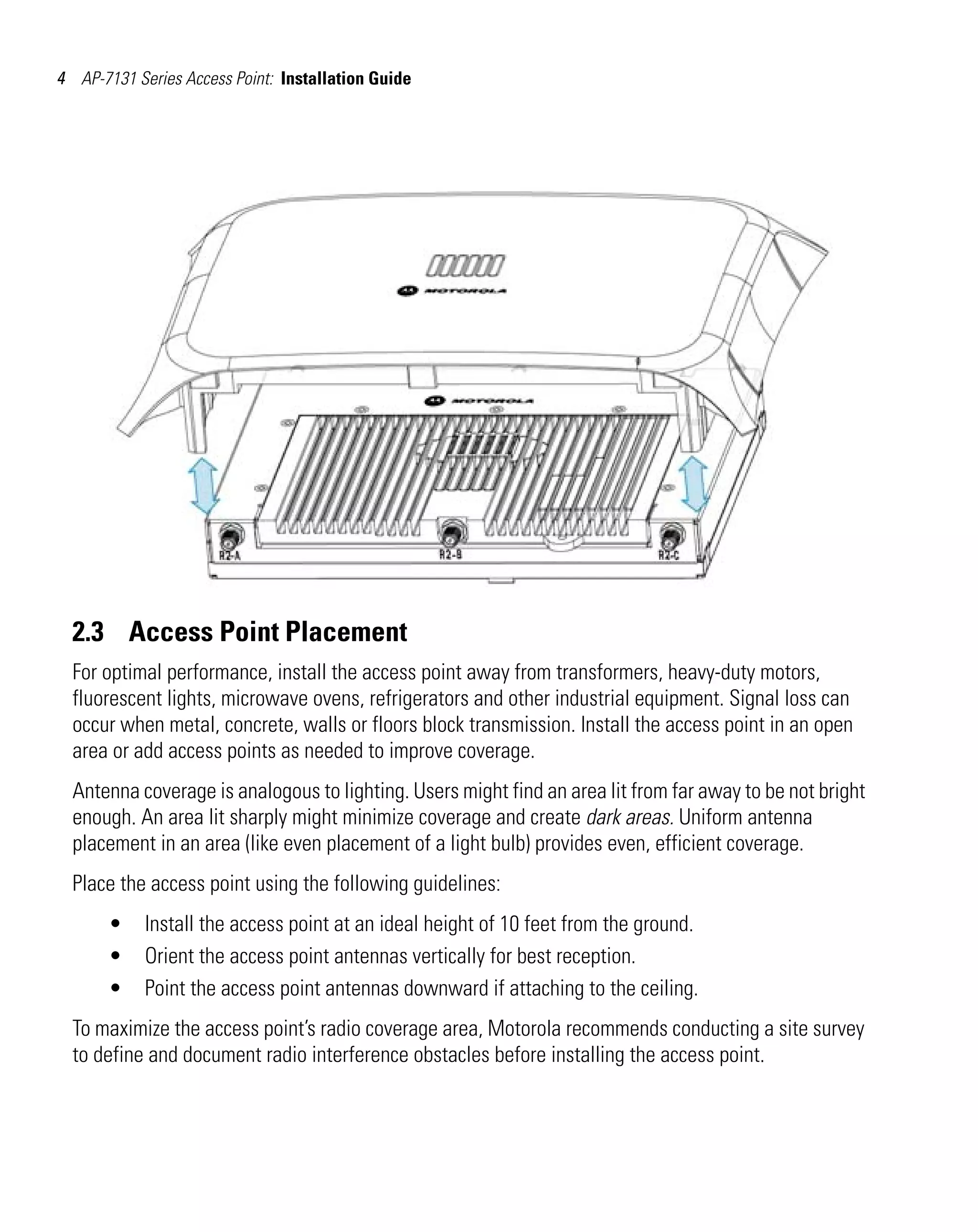 Metarol Ap Motorola ap 7131 series access point installation guide | PDF