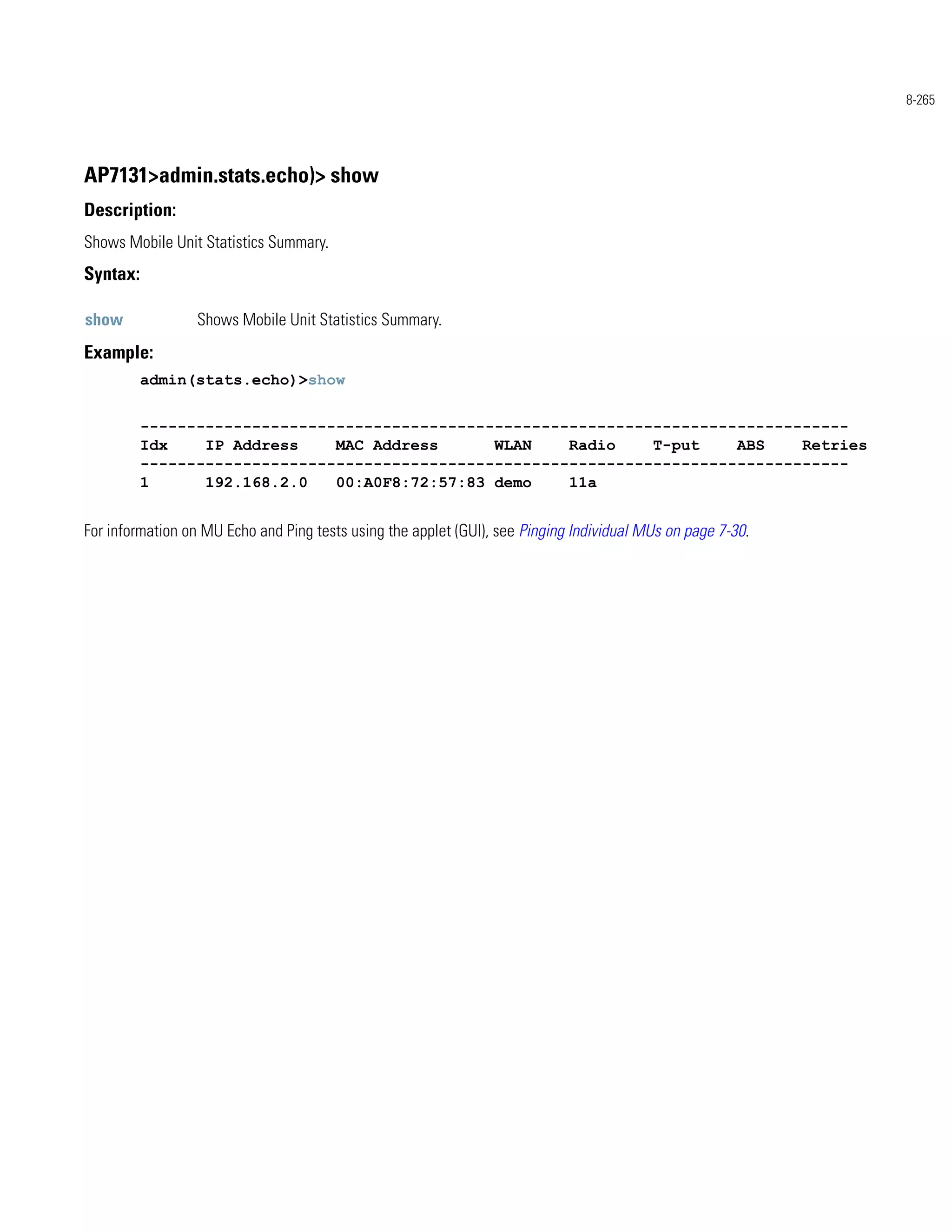 Motorola ap 7131 series access point product reference guide