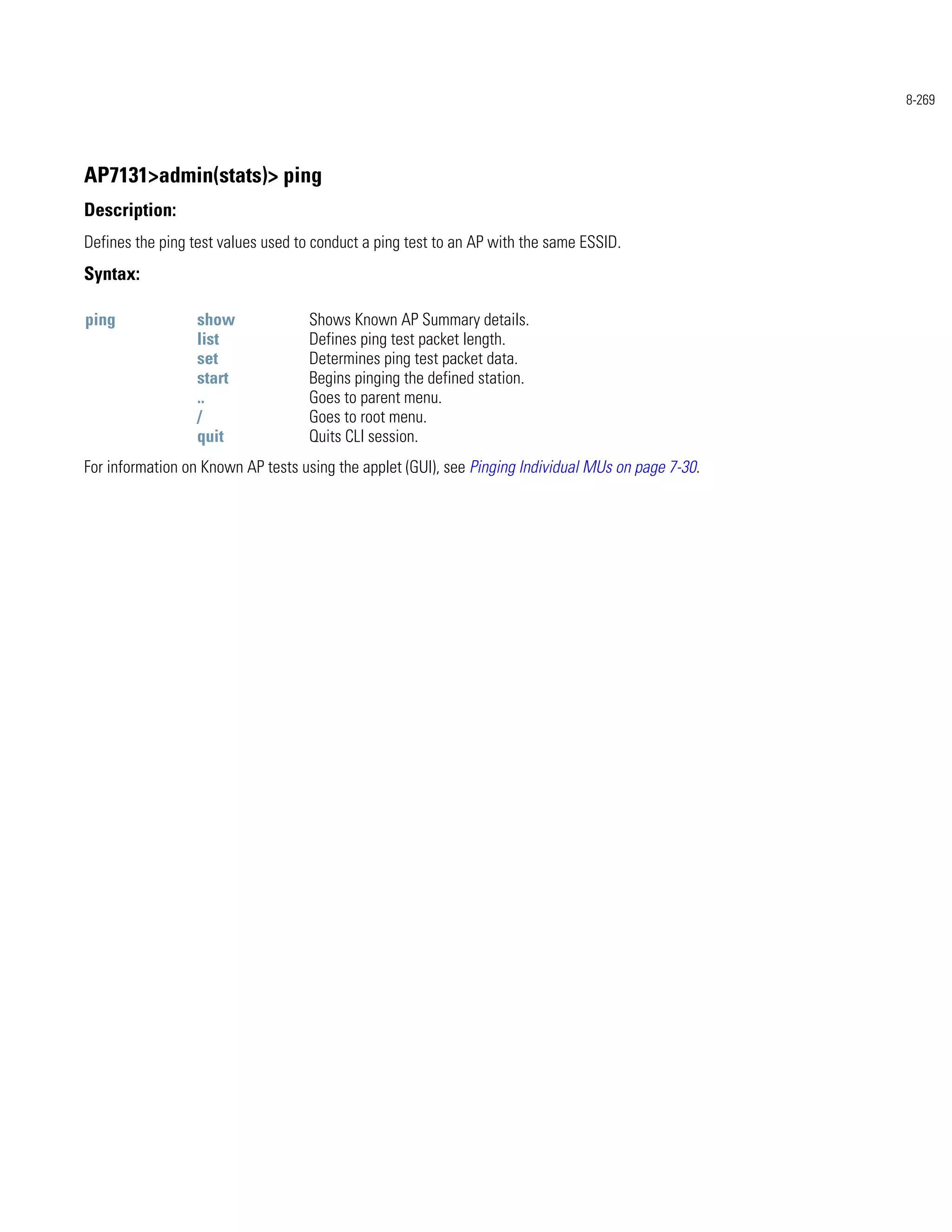 Motorola ap 7131 series access point product reference guide