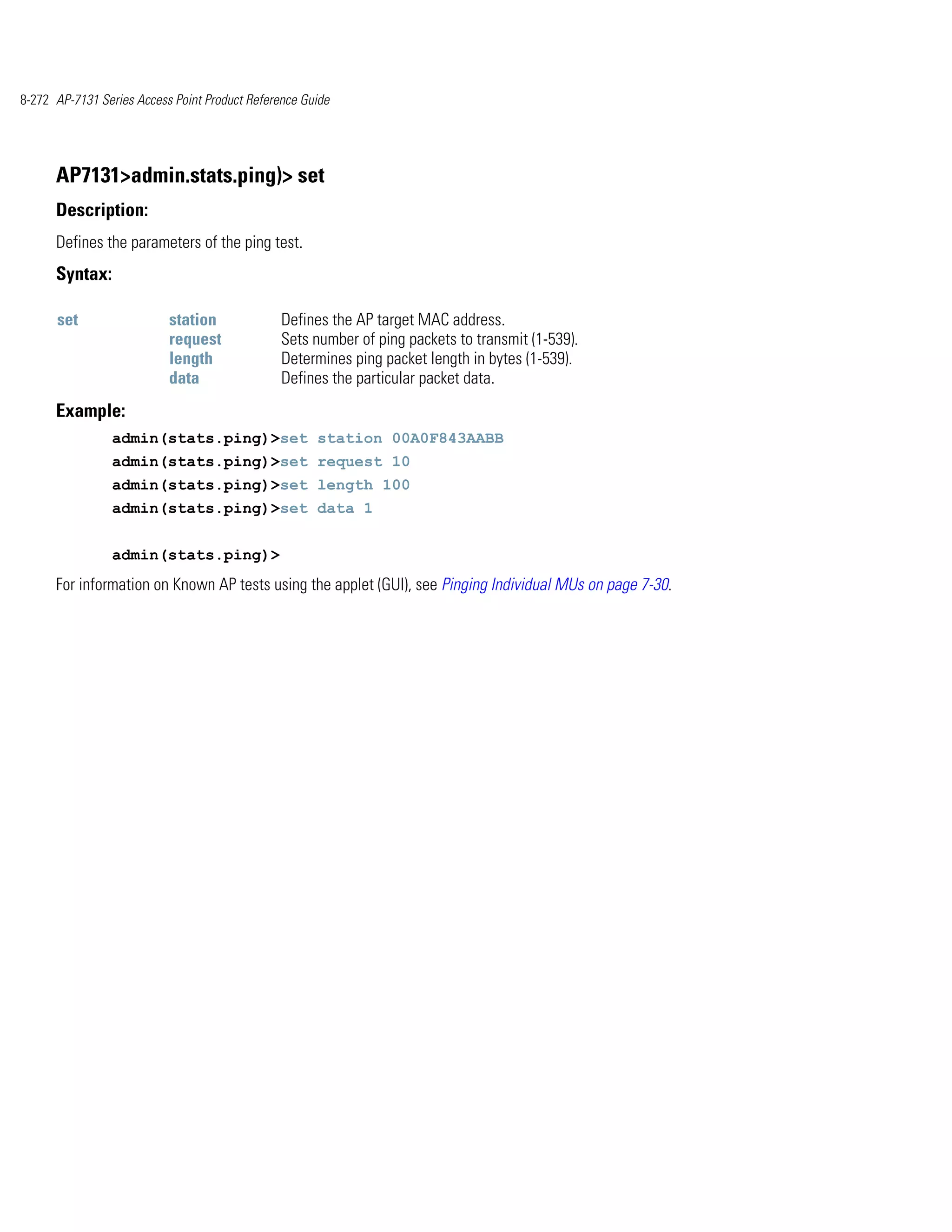 Motorola ap 7131 series access point product reference guide