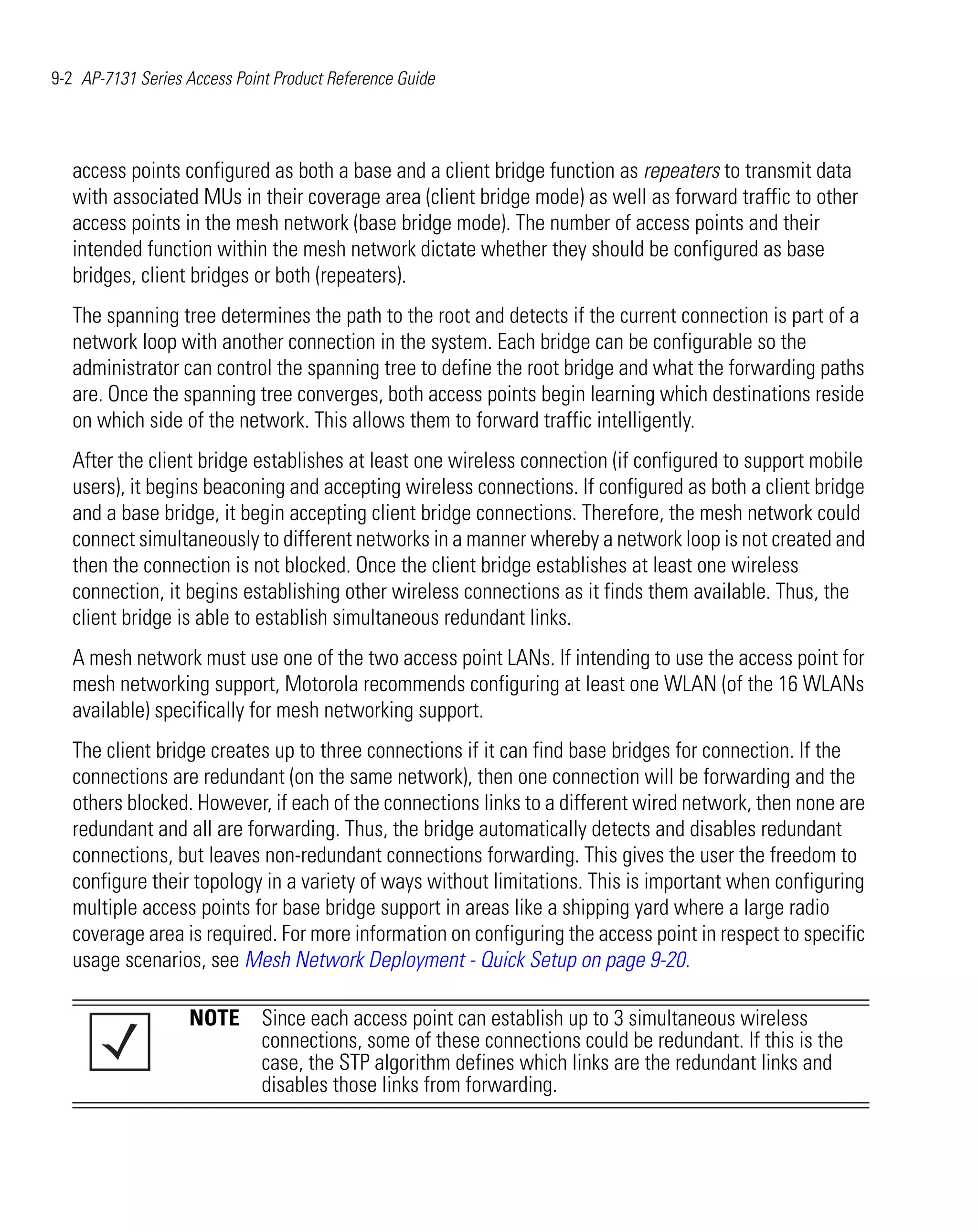 Motorola ap 7131 series access point product reference guide