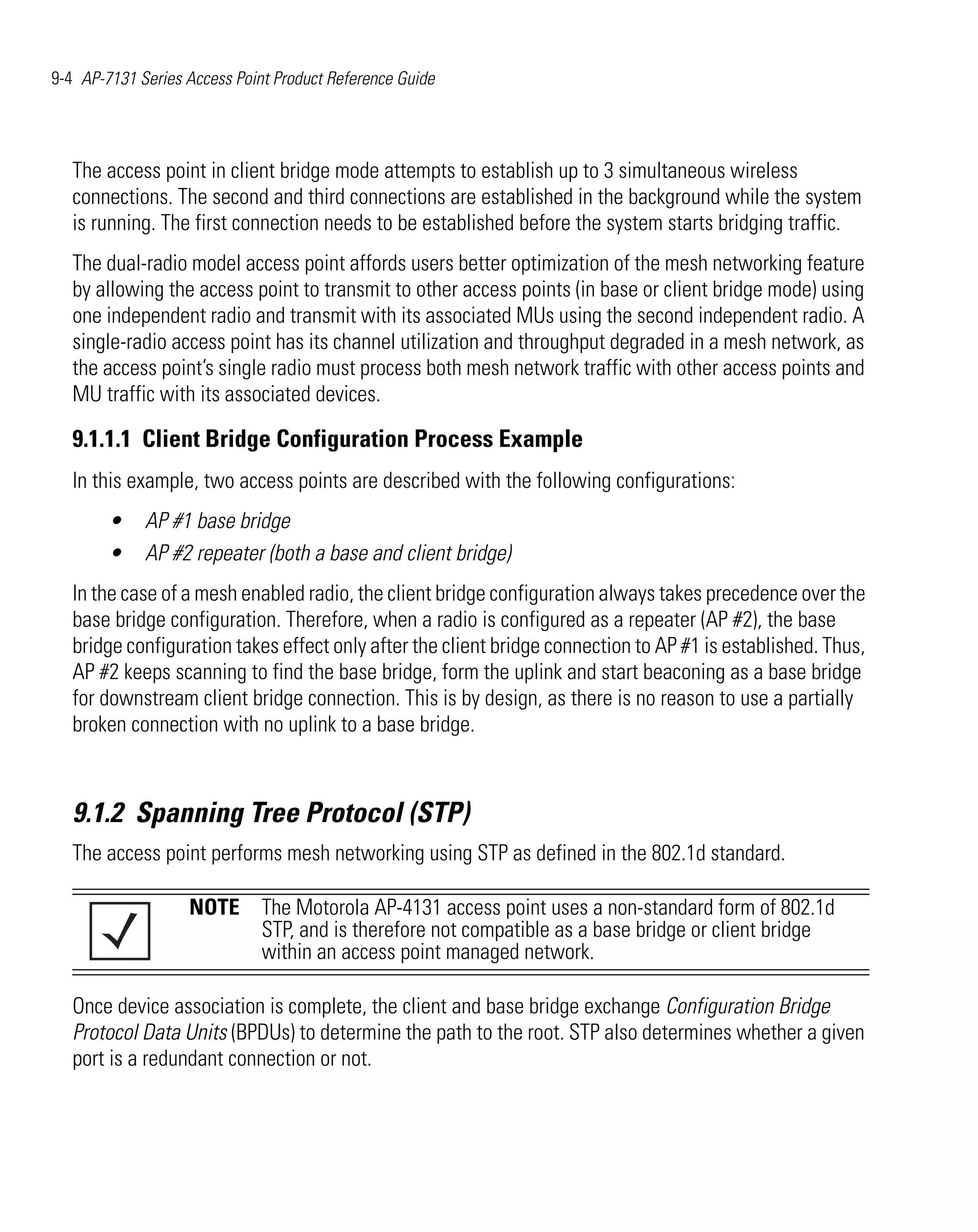 Motorola ap 7131 series access point product reference guide
