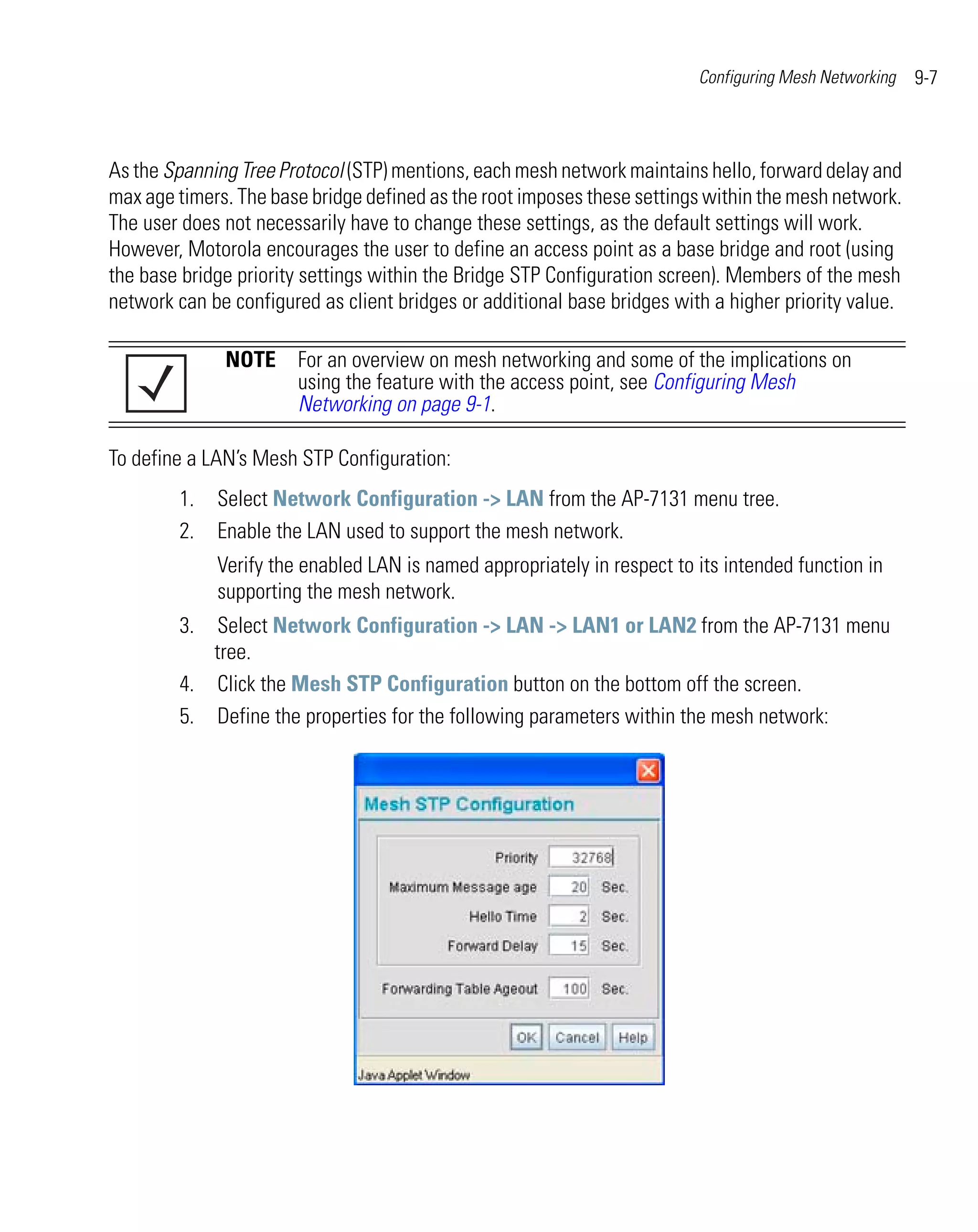 Motorola ap 7131 series access point product reference guide