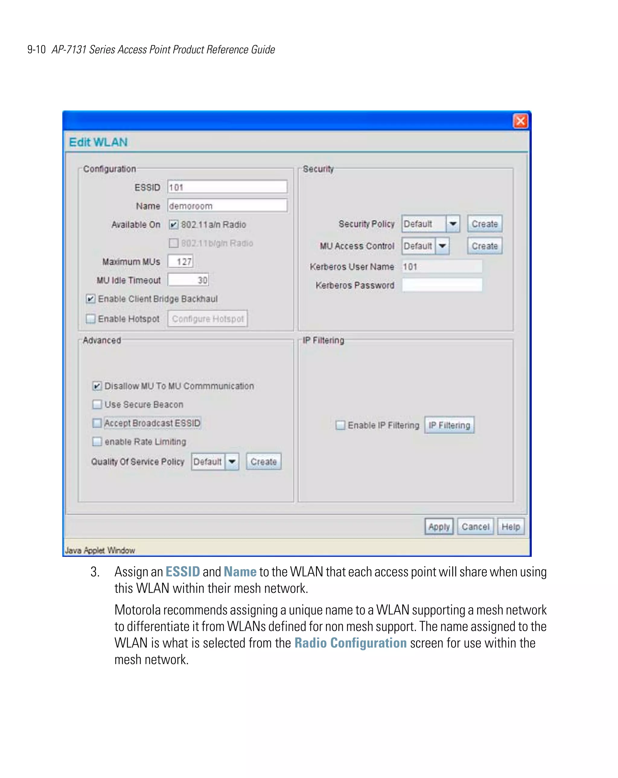 Motorola ap 7131 series access point product reference guide