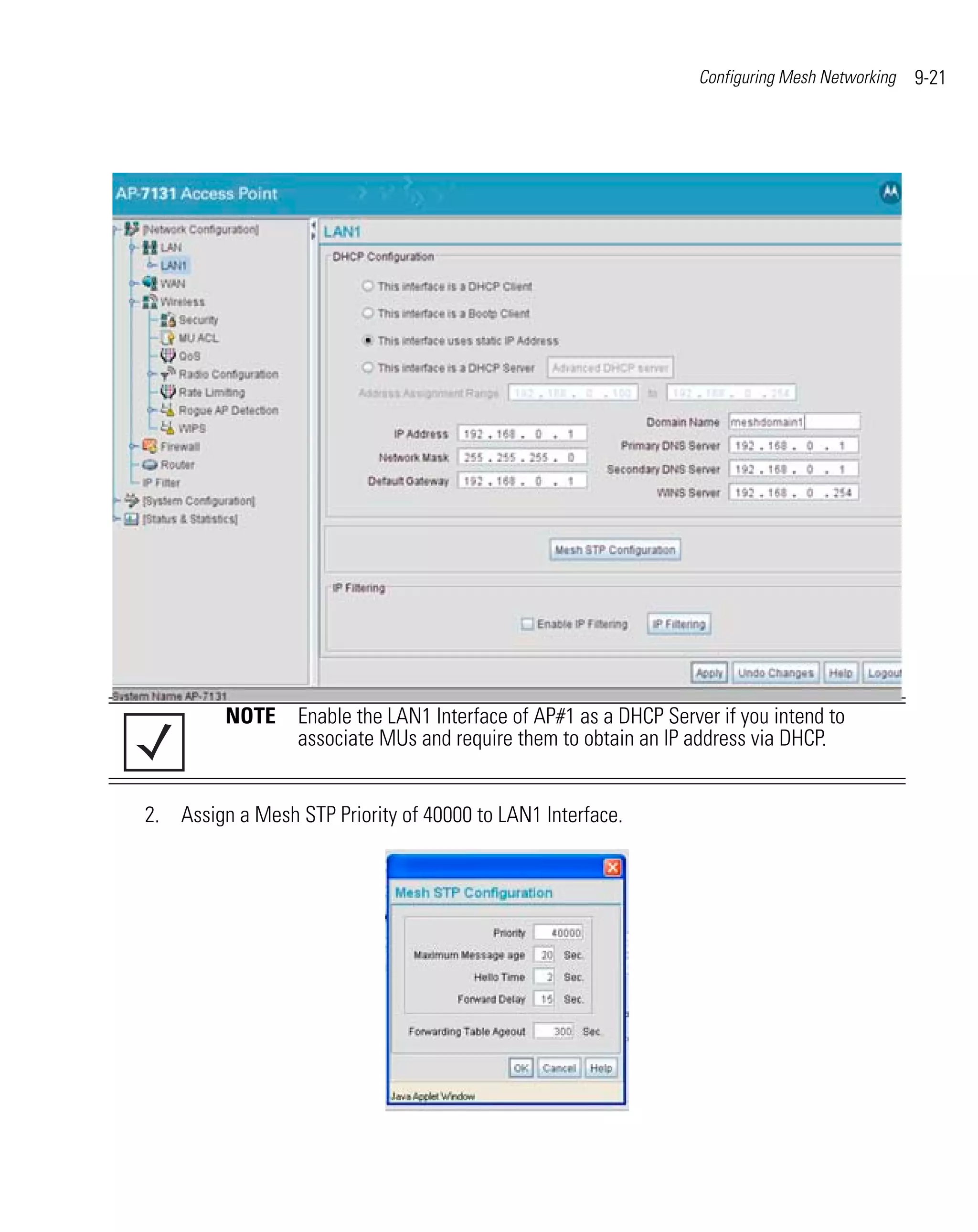 Motorola ap 7131 series access point product reference guide
