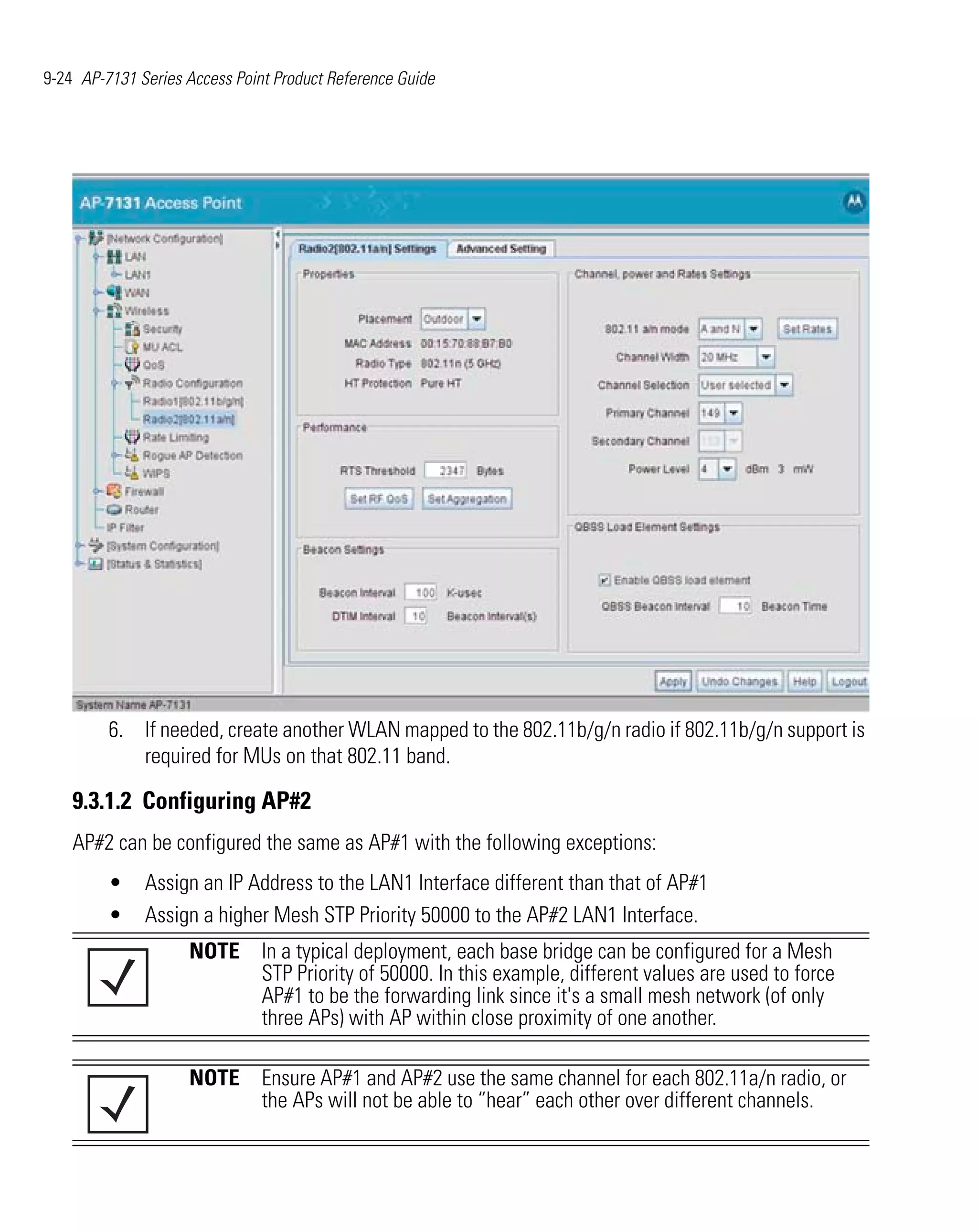 Motorola ap 7131 series access point product reference guide
