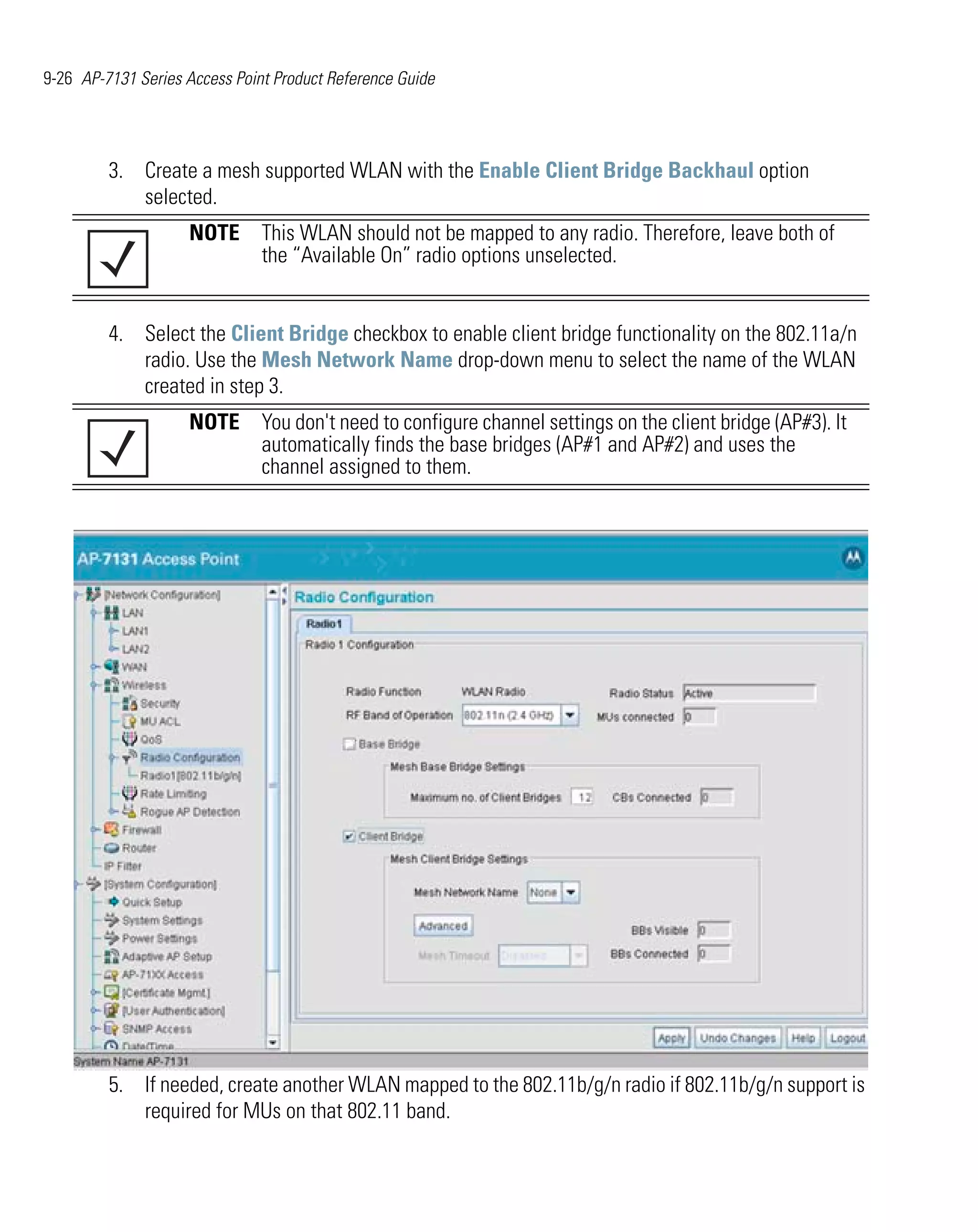 Motorola ap 7131 series access point product reference guide