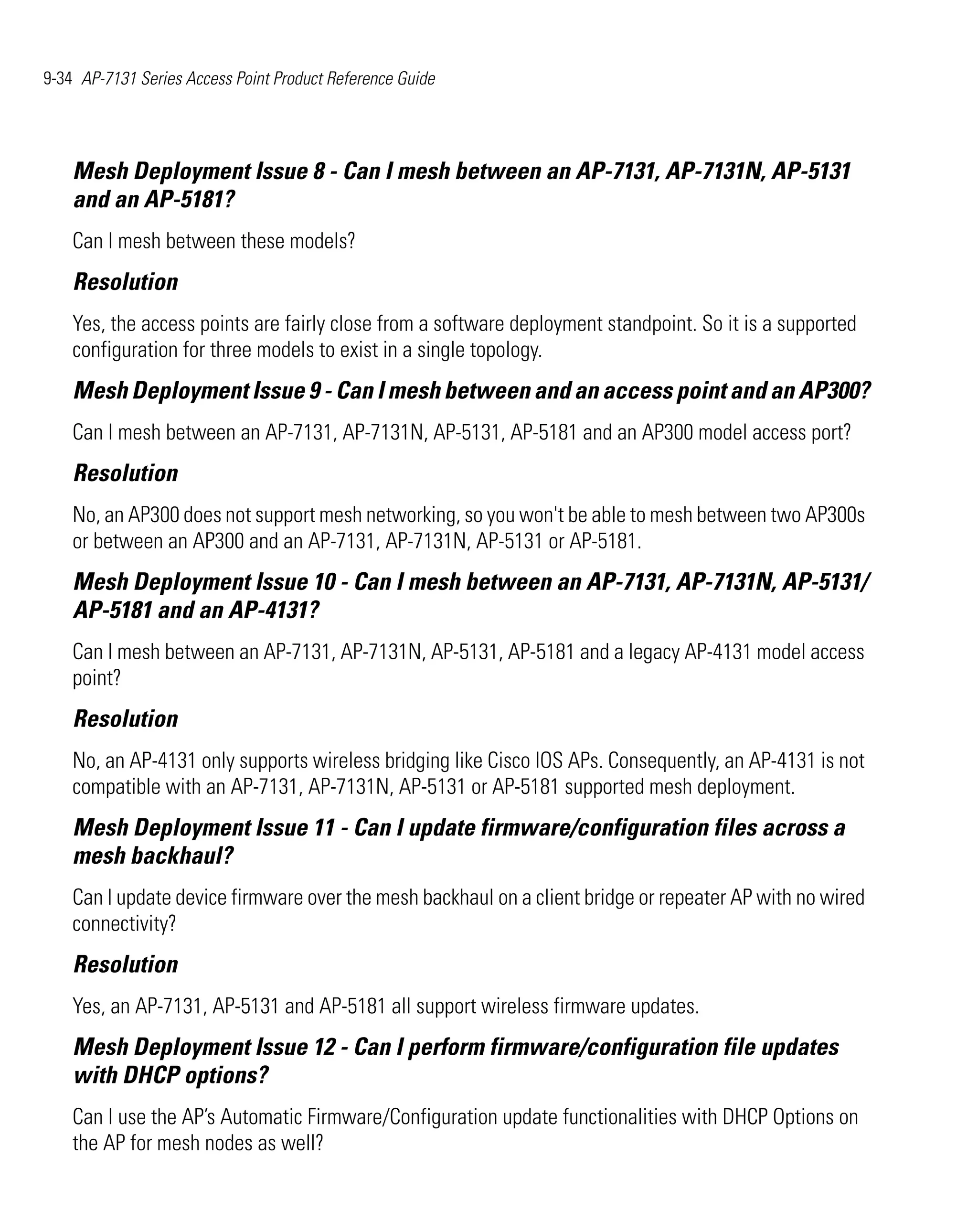 Motorola ap 7131 series access point product reference guide