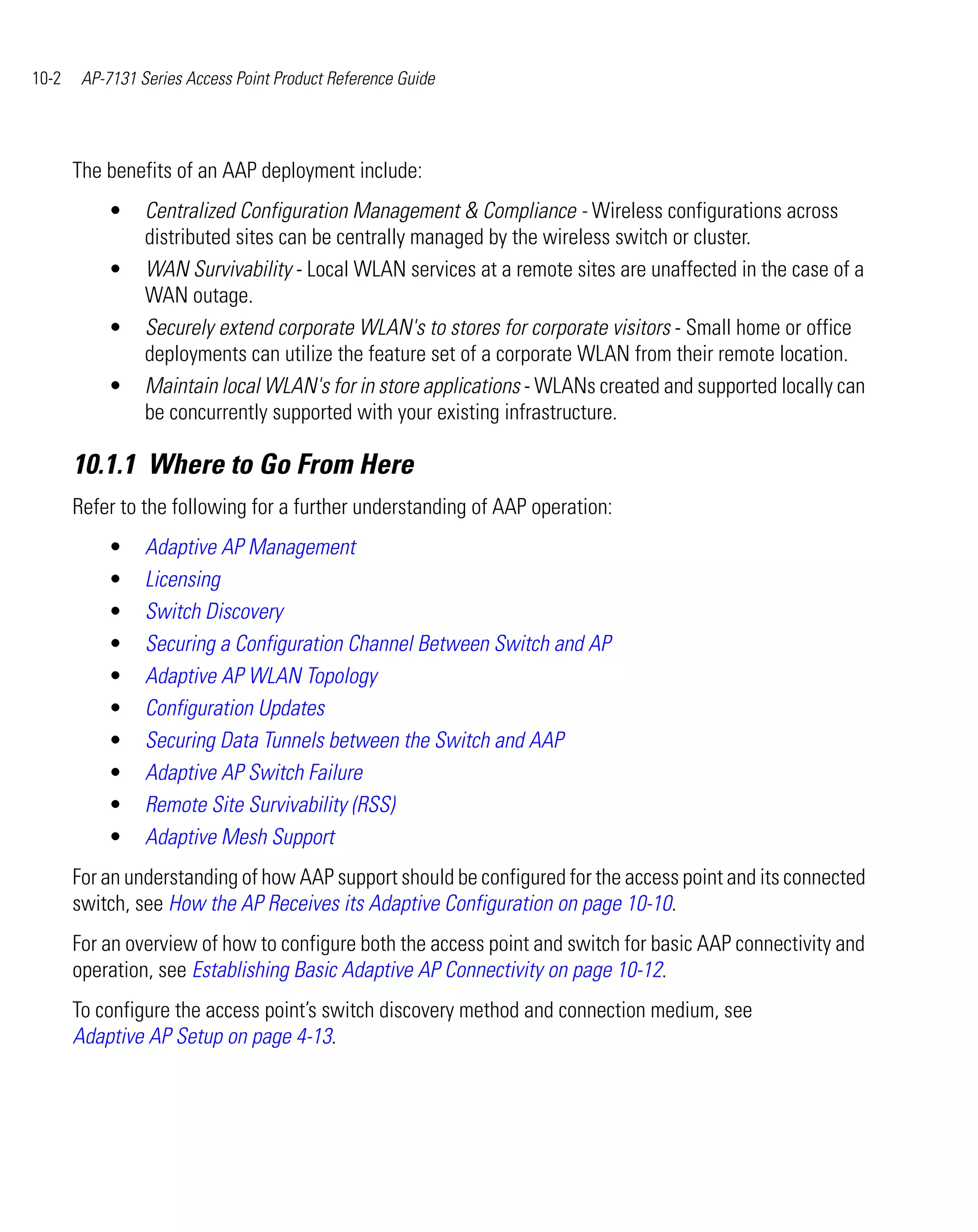 Motorola ap 7131 series access point product reference guide