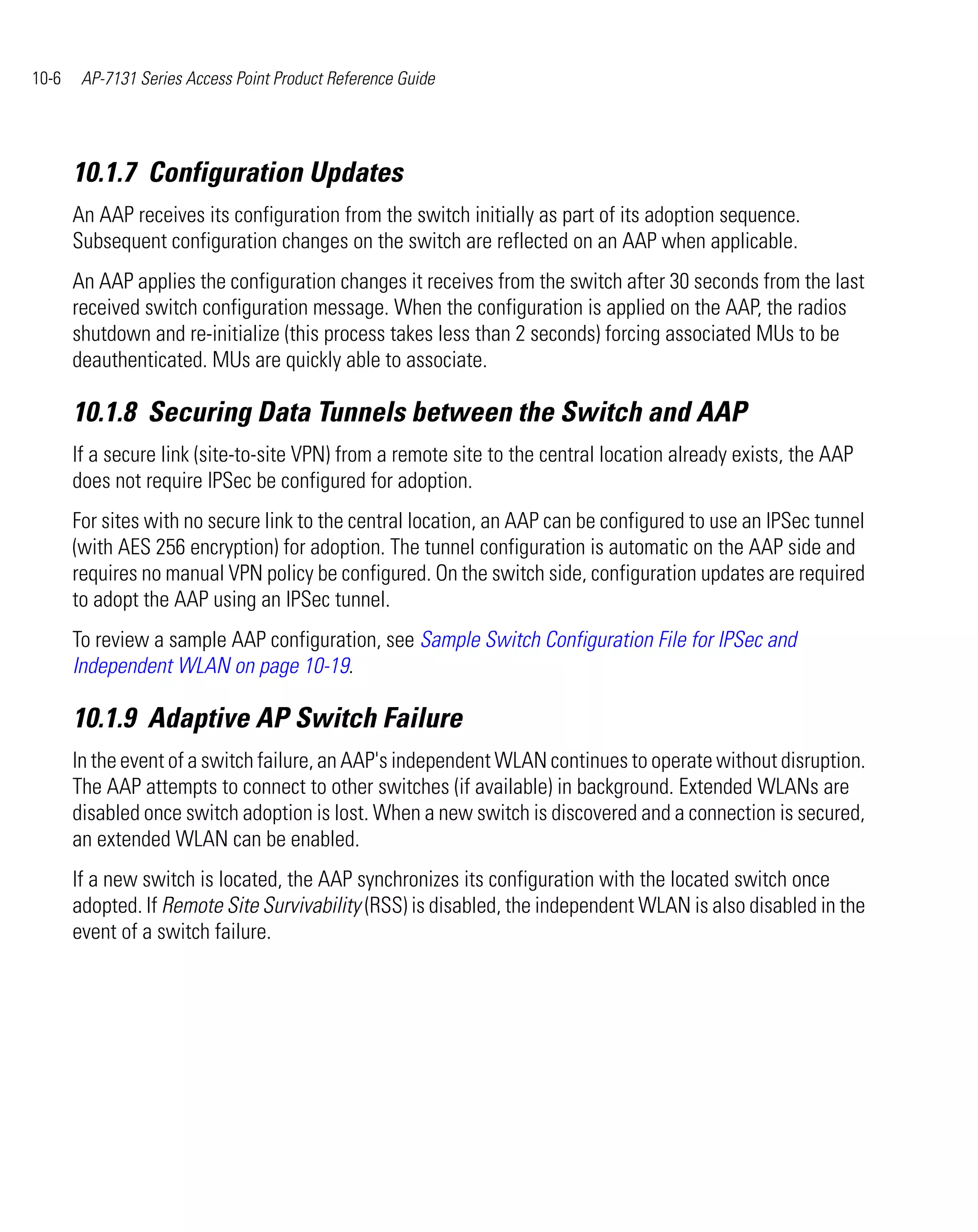 Motorola ap 7131 series access point product reference guide