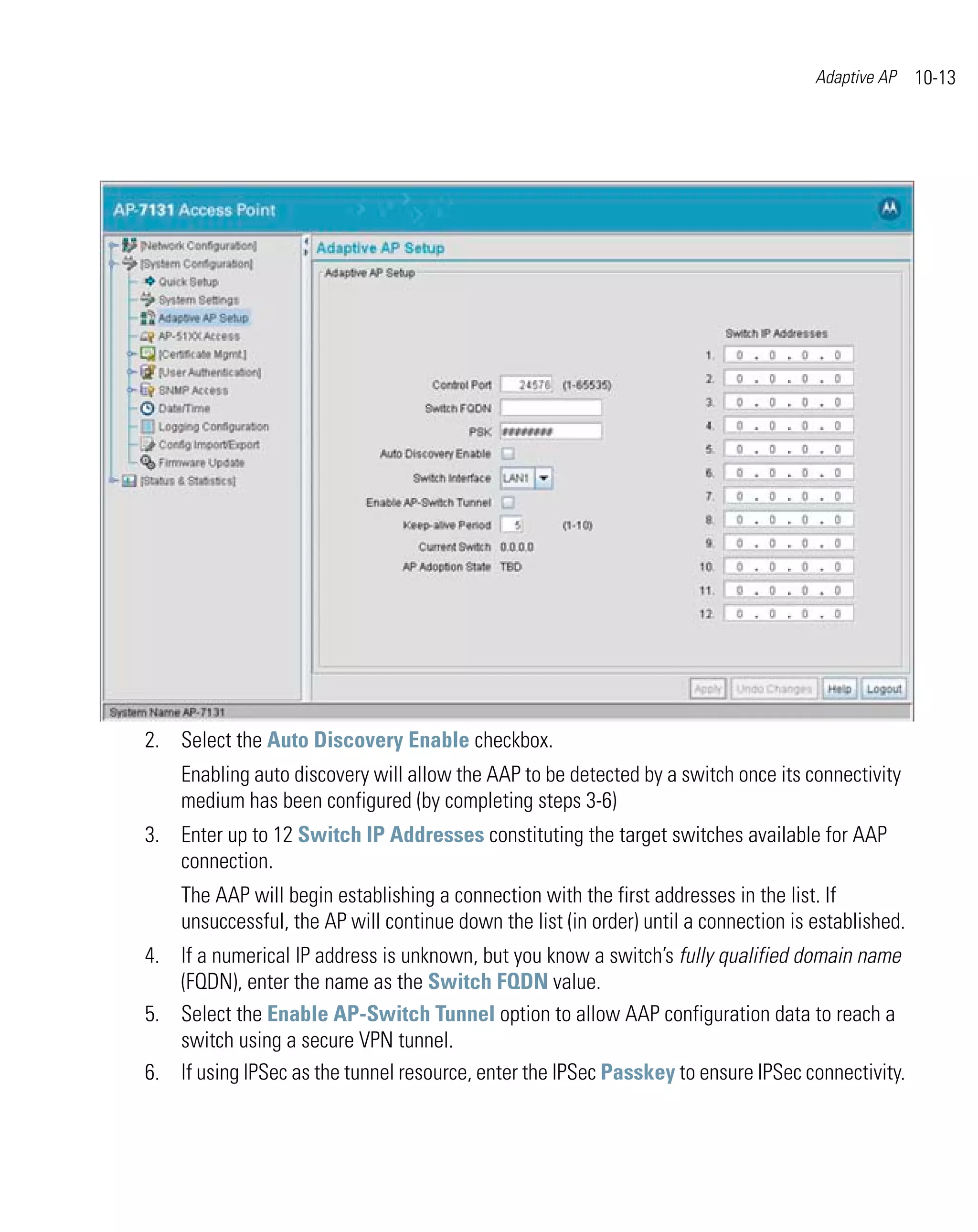 Motorola ap 7131 series access point product reference guide