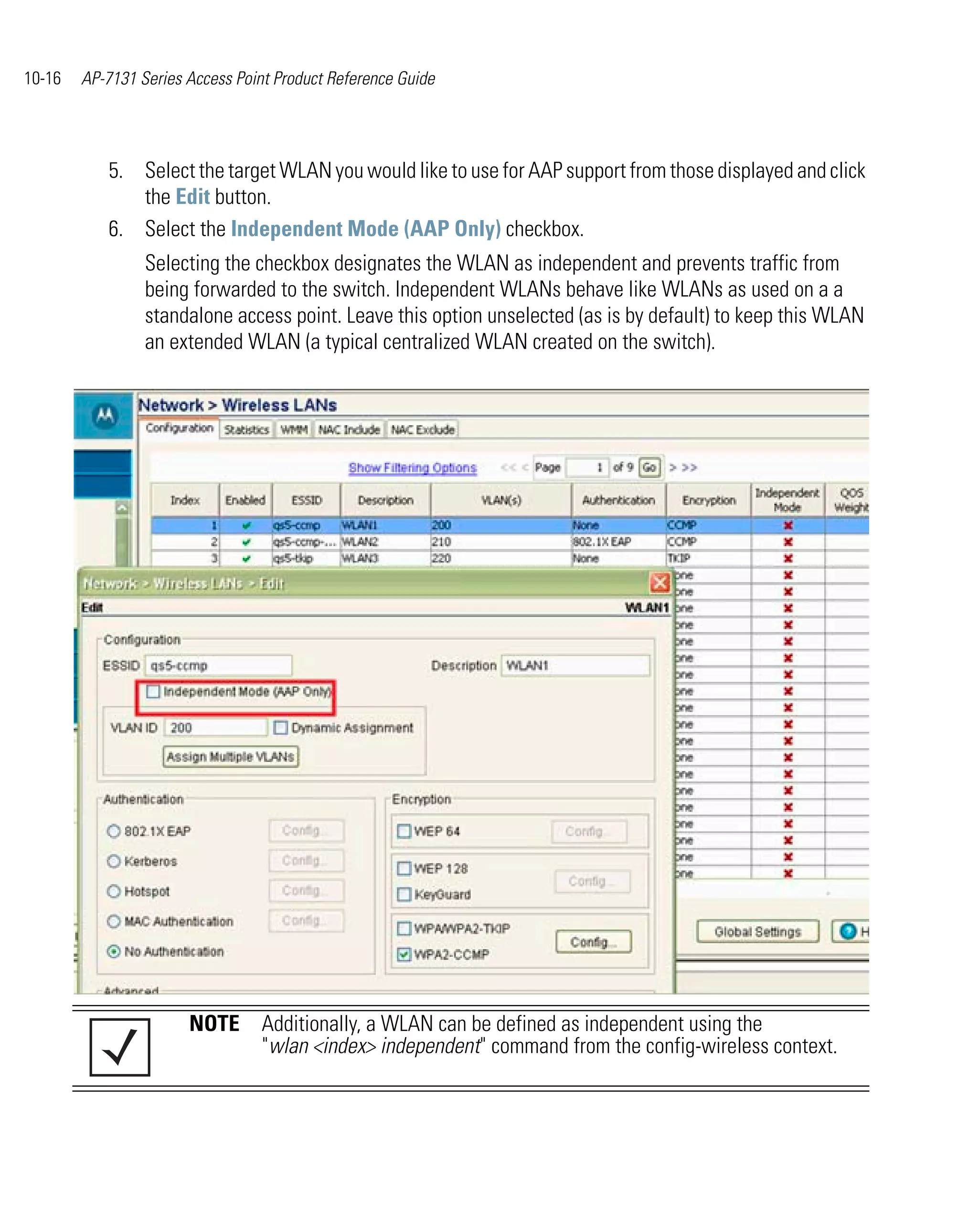 Motorola ap 7131 series access point product reference guide