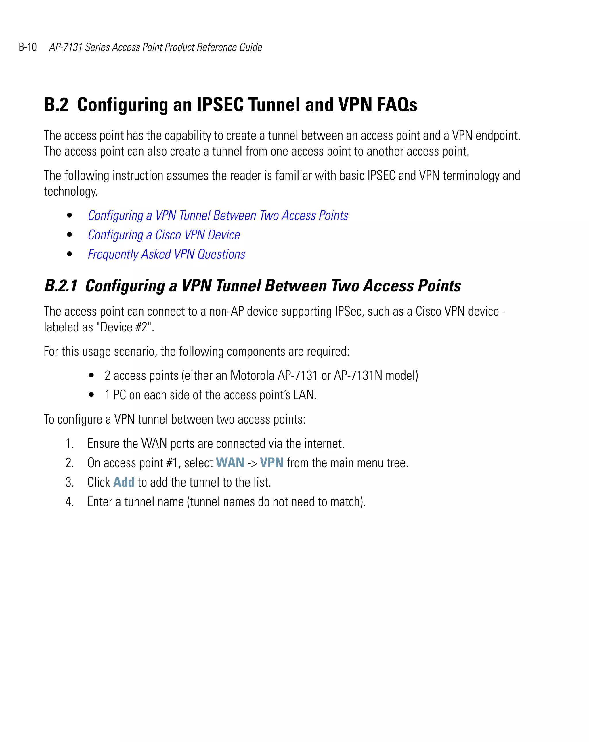 Motorola ap 7131 series access point product reference guide