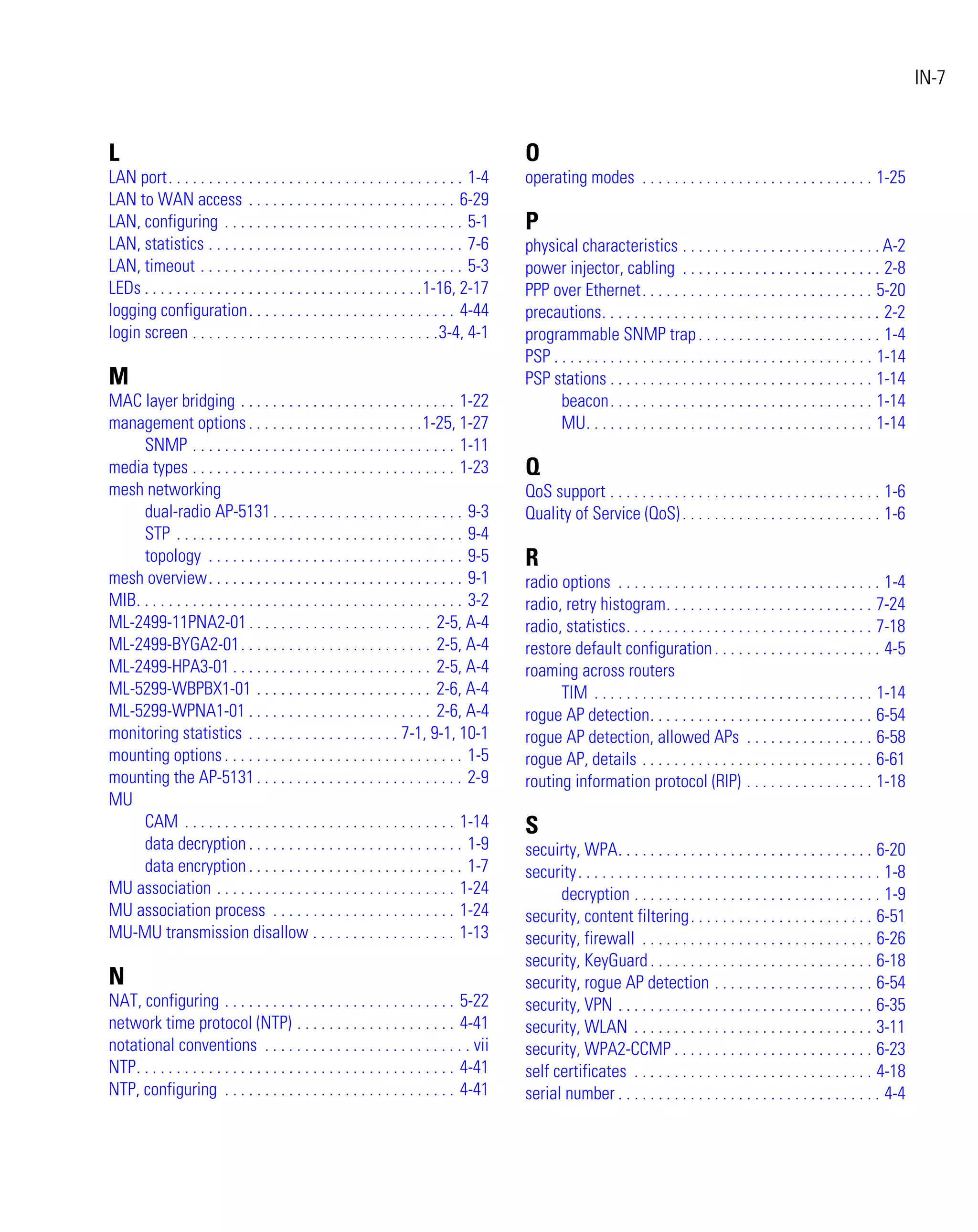 Motorola ap 7131 series access point product reference guide