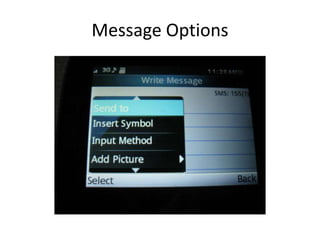 Message Options
 