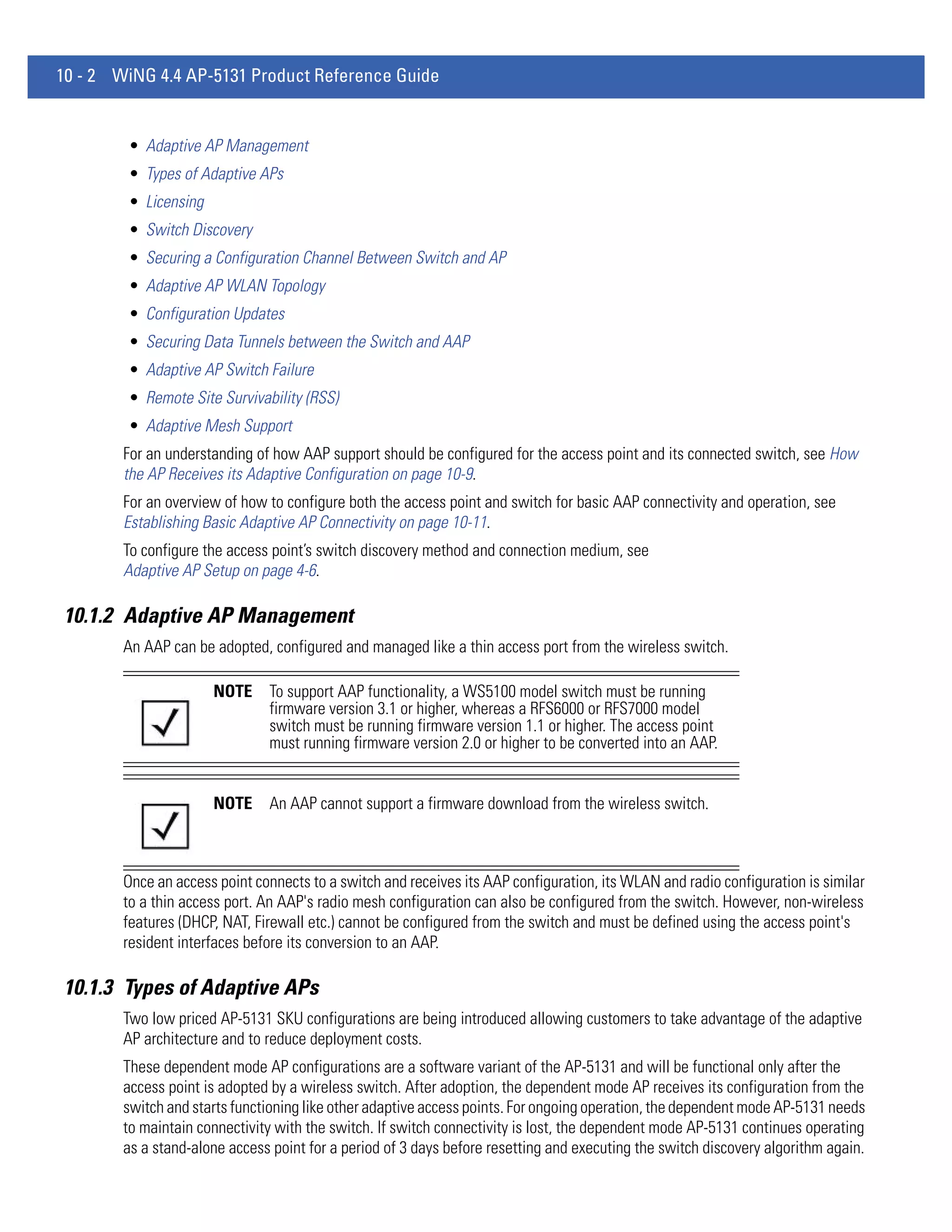 Motorola solutions wing 4.4 ap51xx access point product reference guide (part no. 72 e 157066-01 rev. a)