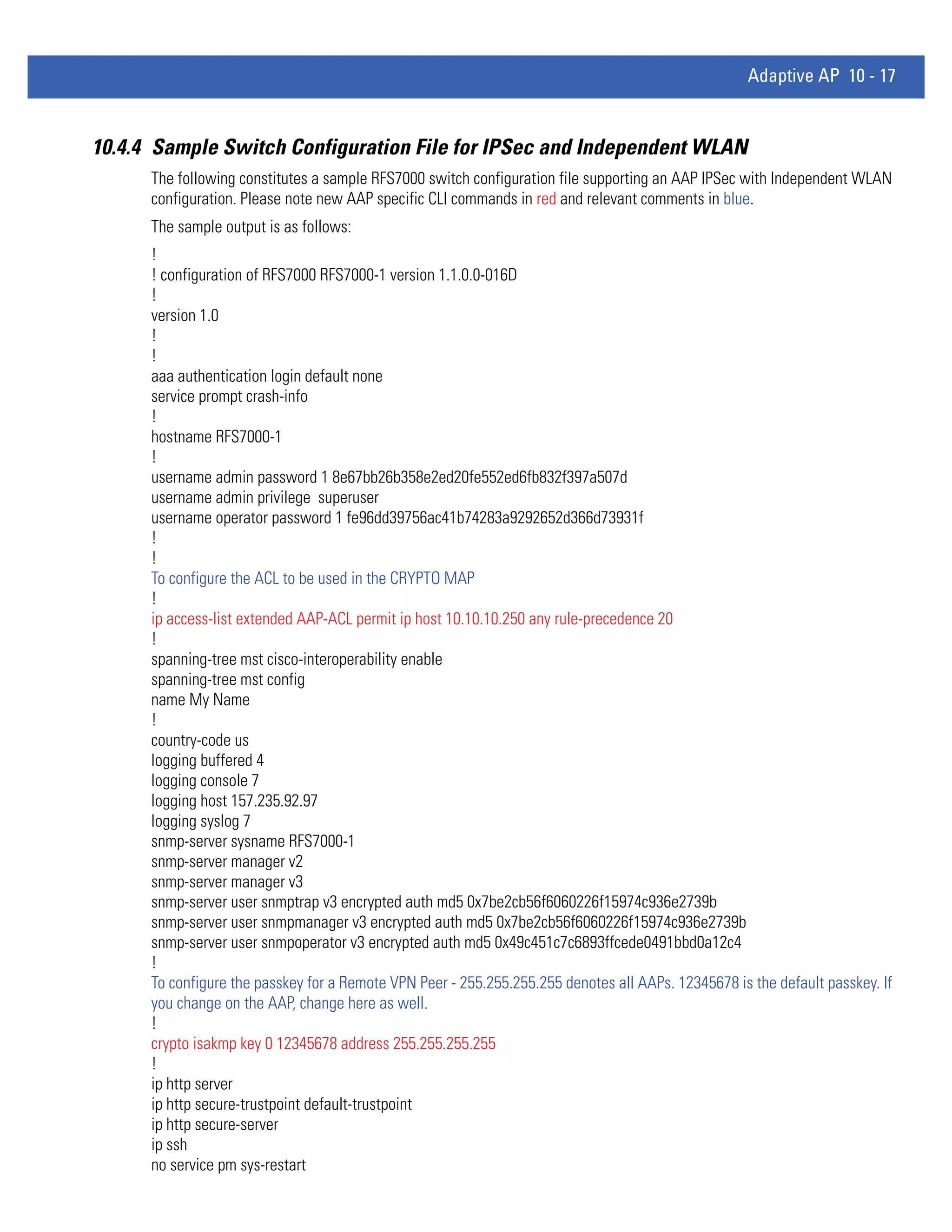 Motorola solutions wing 4.4 ap51xx access point product reference guide (part no. 72 e 157066-01 rev. a)