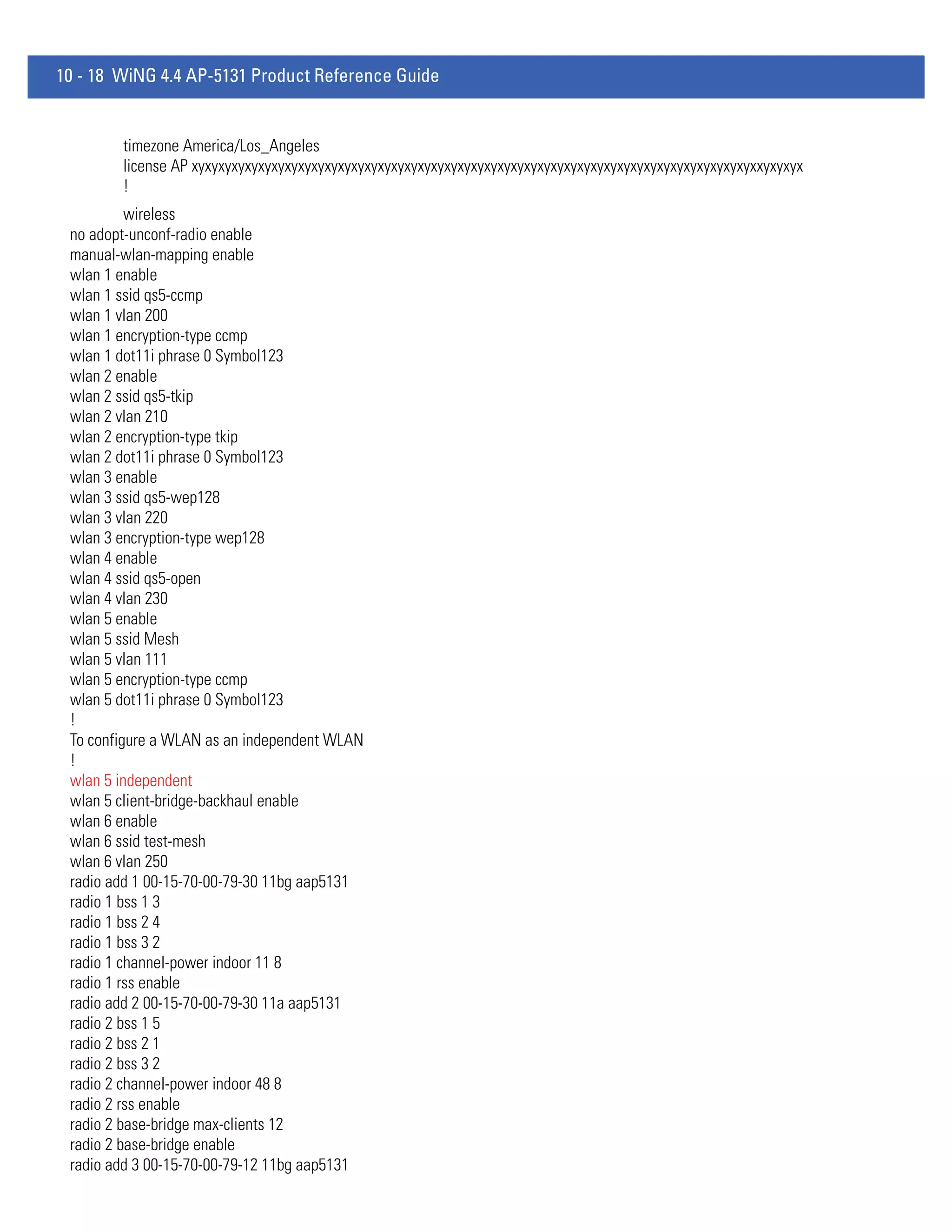 Motorola solutions wing 4.4 ap51xx access point product reference guide (part no. 72 e 157066-01 rev. a)
