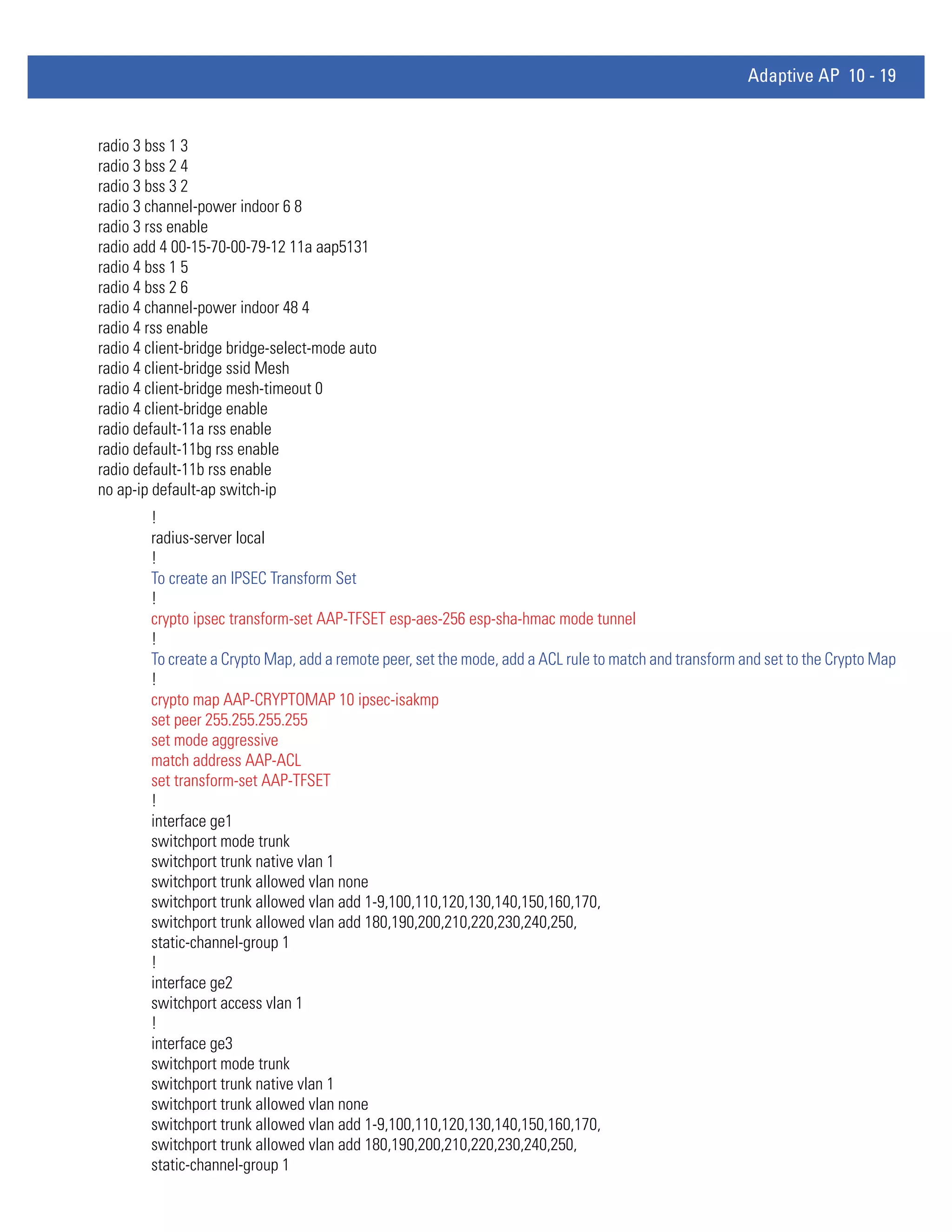Motorola solutions wing 4.4 ap51xx access point product reference guide (part no. 72 e 157066-01 rev. a)