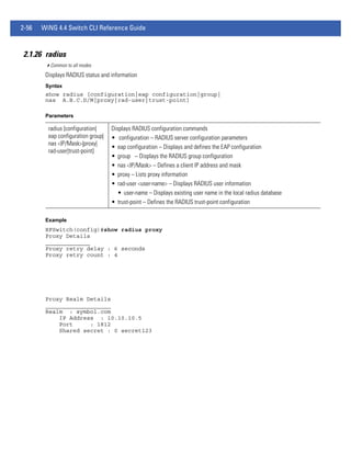 Motorola solutions wing 4.4 wireless controller cli reference guide ...