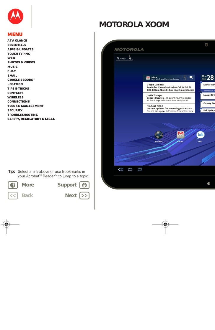 Motorola XOOM User Guide. LIFE. POWERED.