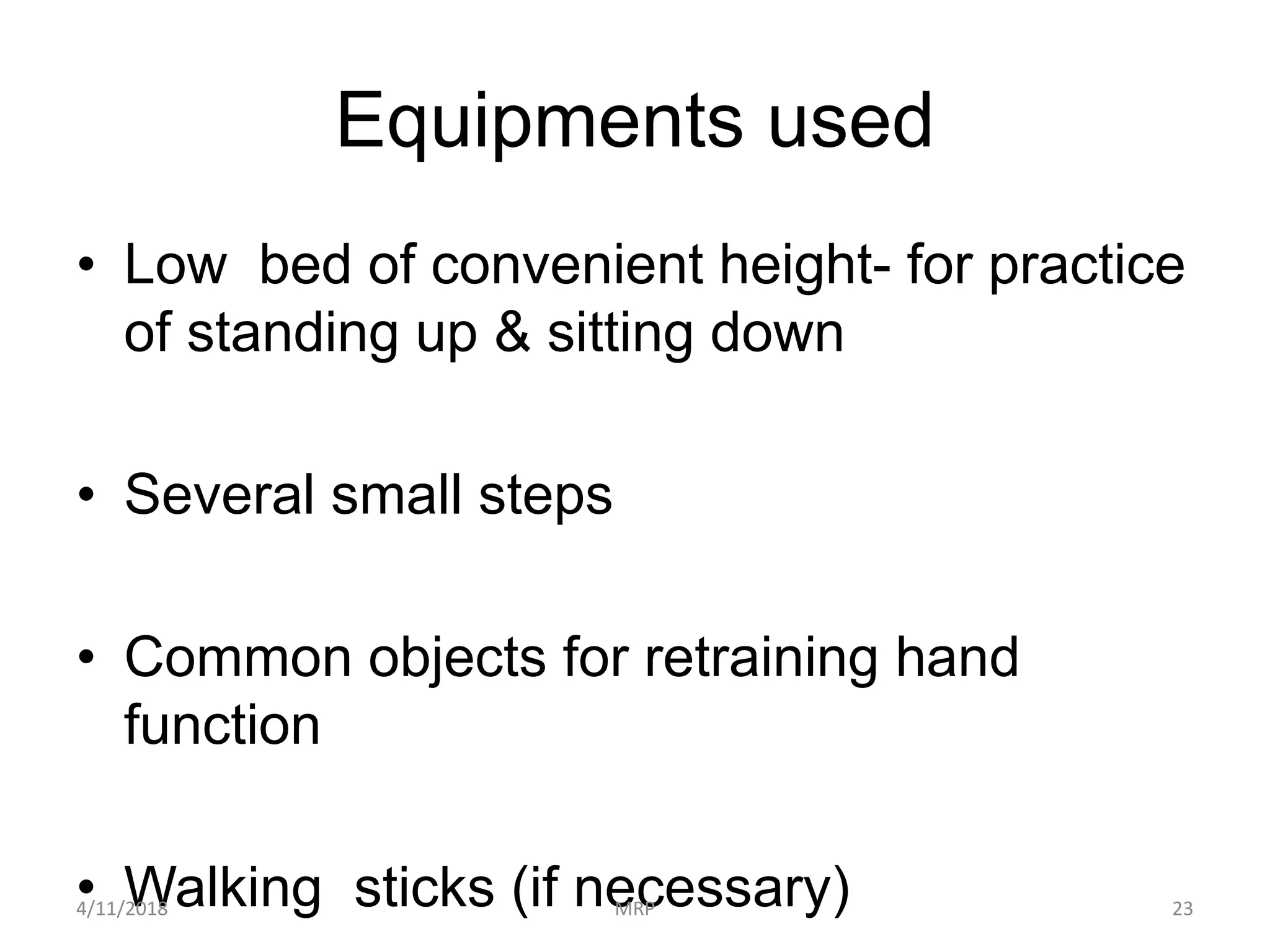 Motor relearning programme PPT