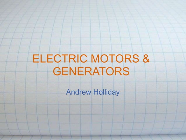Motors And Generators 1 Ppt