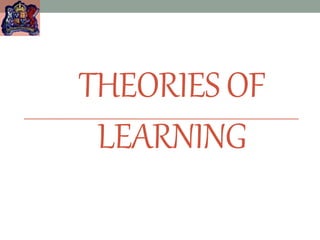 THEORIESOF
LEARNING
 