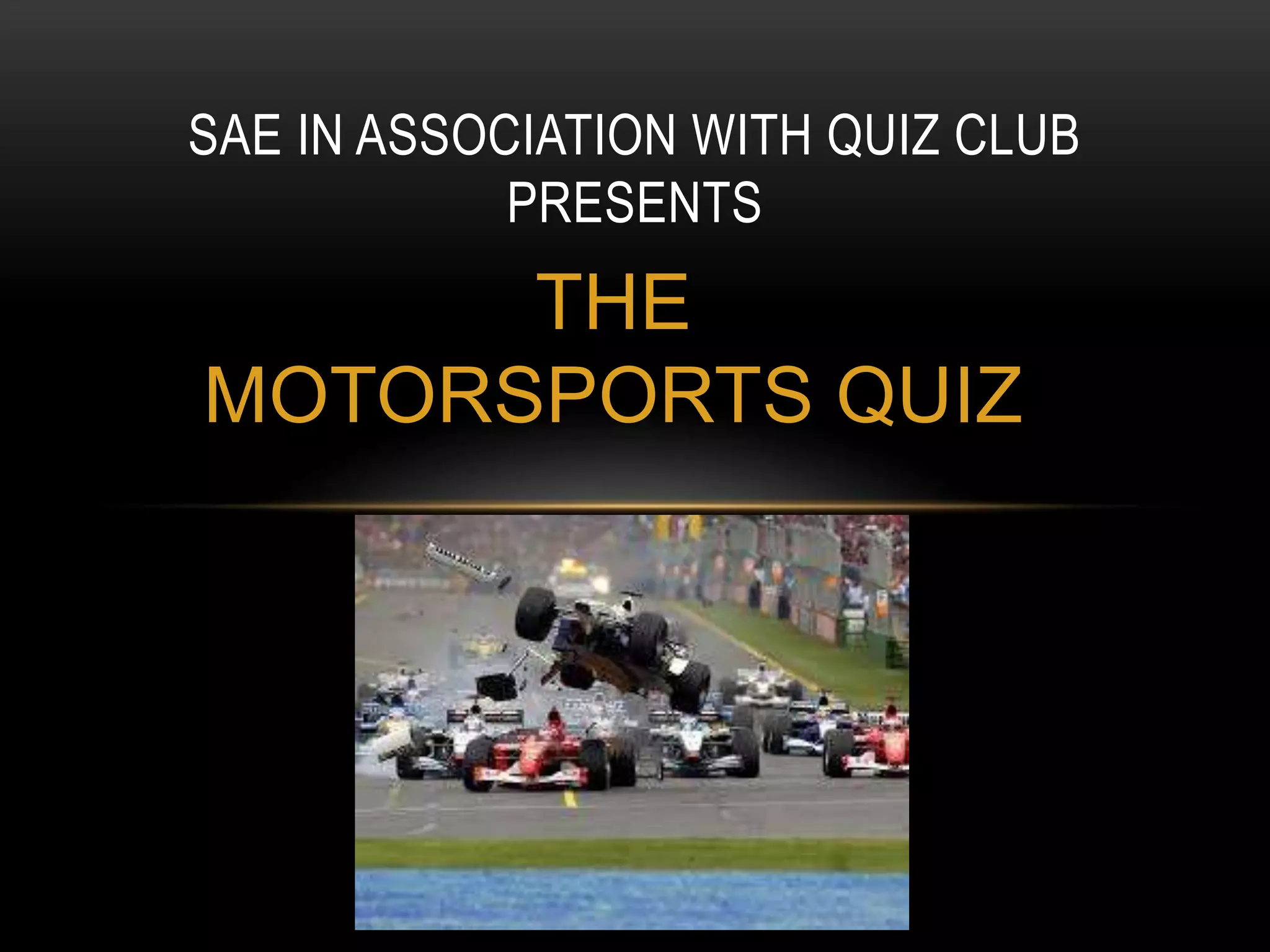 Motorsports quiz PPT