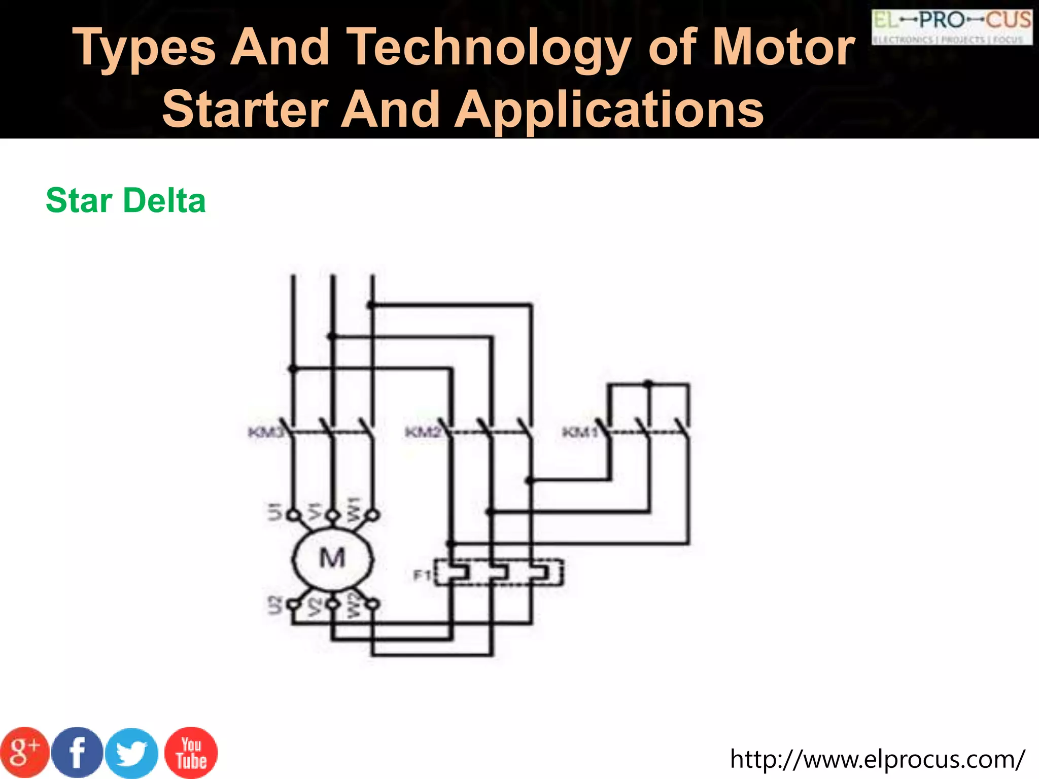 http://www.elprocus.com/
Types And Technology of Motor
Starter And Applications
Star Delta
 