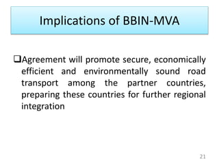 Motor vehicle agreement between bangladesh bhutan india and nepal ...