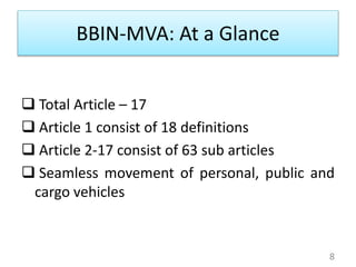 Motor vehicle agreement between bangladesh bhutan india and nepal ...