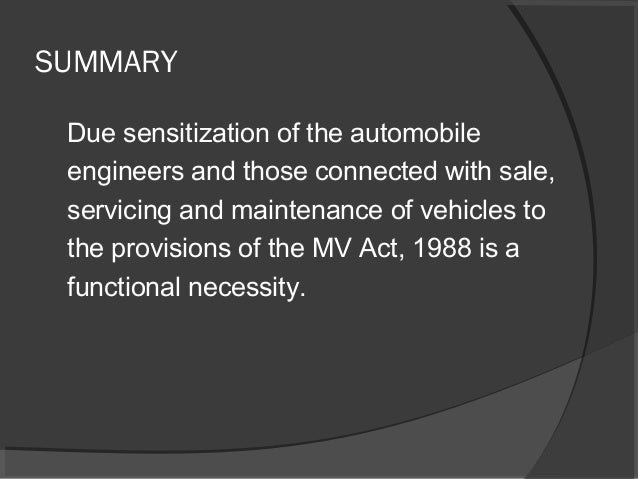 Essay on motor vehicle act image