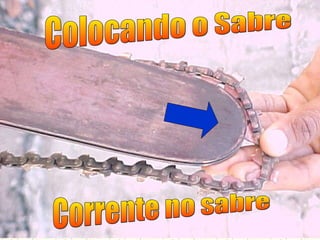 Colocando o Sabre Corrente no sabre 