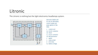Litronic
The Litronic is nothing but the light electronics headlamps system.
 