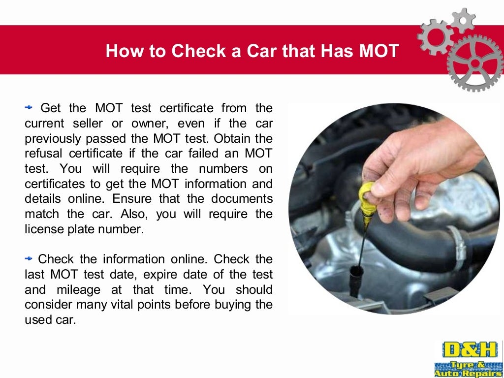 Mot rules and regulations