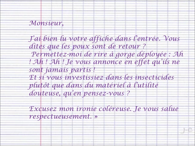 lettre d excuse pour l absence de mon fils