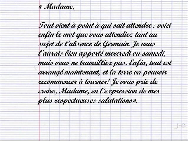 lettre d excuse absence ecole