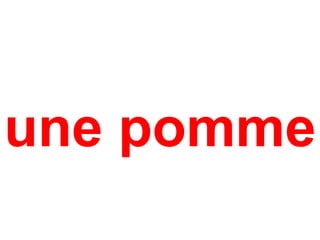 une pomme