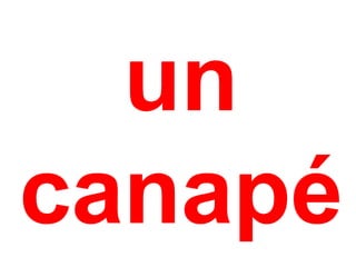 un
canapé