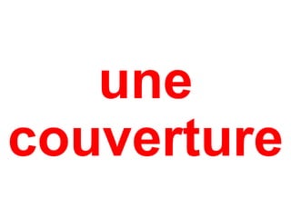 une
couverture